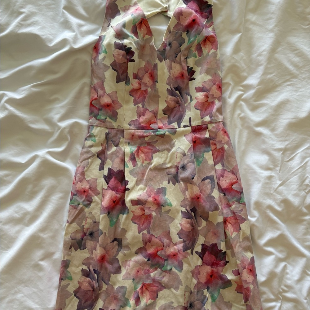 Oasis Floral Print Mini Dress NWOT